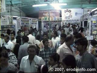 Crowd of People in Book Stalls